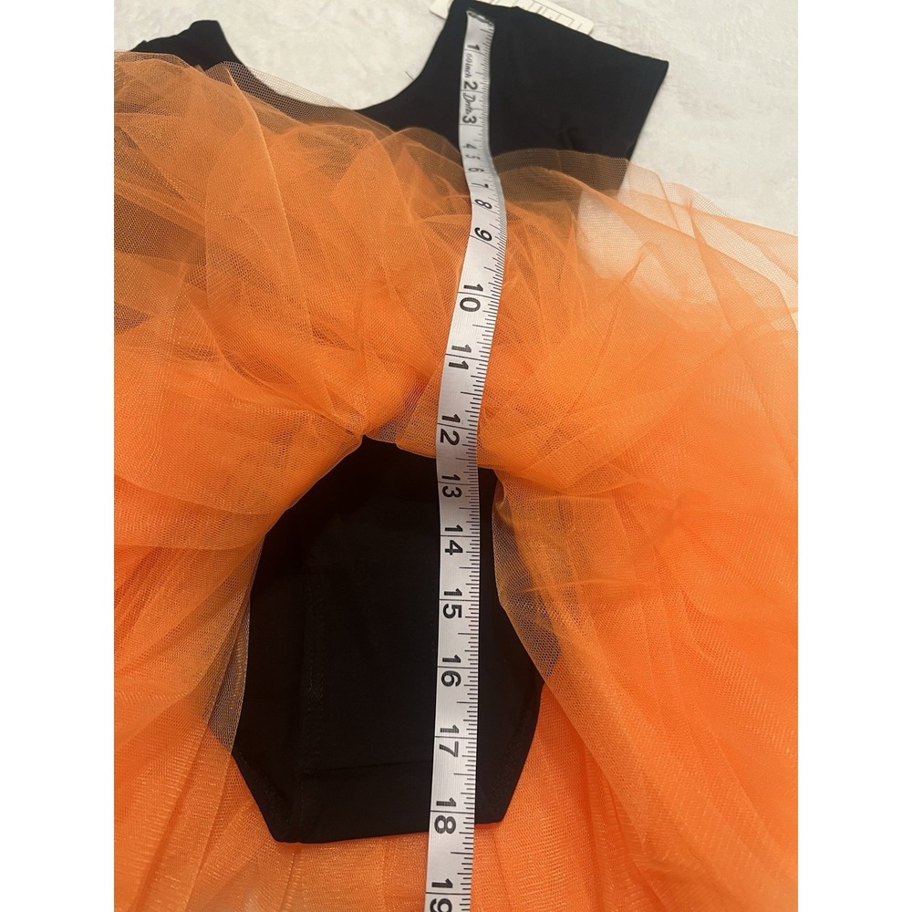 NWT Toddler Girls Leotard Halloween Tutu Costume Outfit Large - Picture 5 of 8